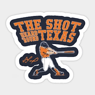 Jose Altuve The Shot Heard 'round Texas Sticker